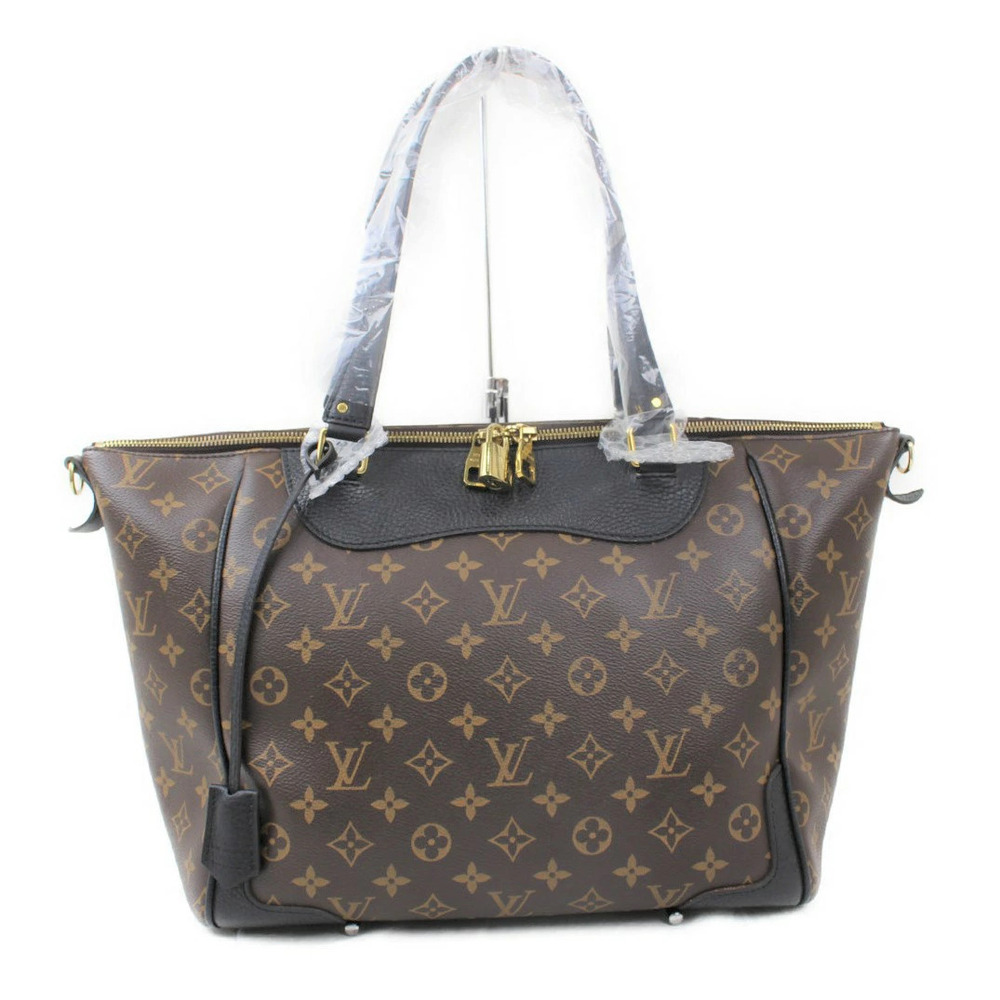 LOUIS VUITTON Estrella Monogram Brown Black Canvas Handbag Tote Bag